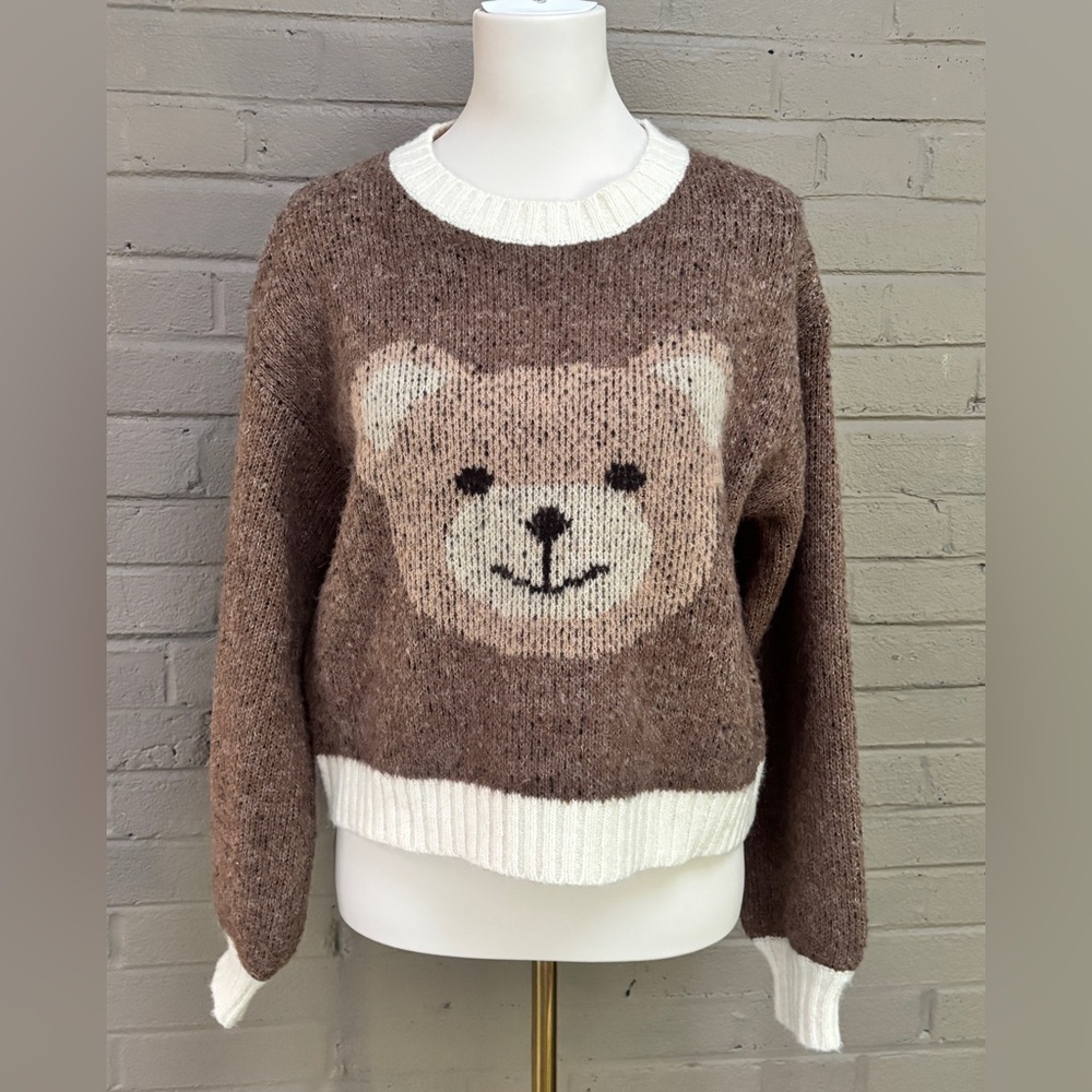 Luna Ivy Bear Sweater S